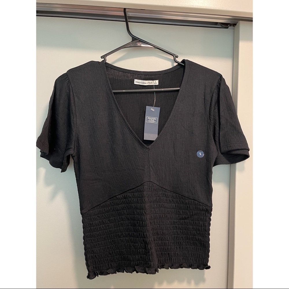Black V-Neck Shirt